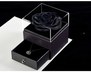 Acrylique Enternal Rose Forever Roses Box Preseved Rose Box Gift Box Pour Noël Valentine Gift - Product Image 2
