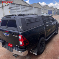 Capot rigide en alliage d'aluminium pour pick-up avec portes latérales solides et rails de toit pour Nissan Frontier