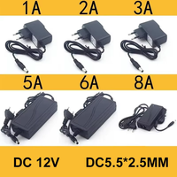 Alimentation électrique 1A 2A 3A 5A 6A 7A 8A 10A AC DC LED 24 V Volt, adaptateur d'alimentation à découpage, transformateurs 220V 110V vers 12V 24V