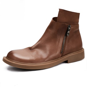 Nuevas Botas Chelsea Personalizadas para Hombre 2025 con Cremallera, Botas Cortas - Botas Casuales Retro de Moda de Invierno para Hombre - Product Image 5