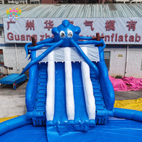 Fabricant chinois d'équipements de parcs d'attractions gonflables, parc aquatique gonflable avec piscine et toboggan