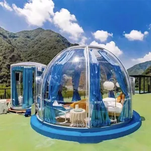 Spherical glass house glass starry sky tent round glass hotel height outdoor camp B&B construction