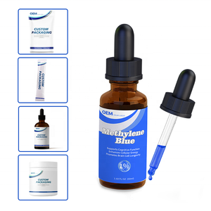 OEM ODM หยดแอล-เมทิลีนสีฟ้าแบบกำหนดเองโซลูชันบรรจุภัณฑ์ออกแบบฉลากรองรับการสร้างแบรนด์ - Product Image 1