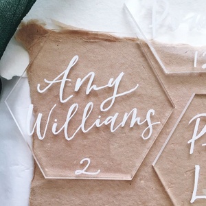 Tarjetas de Lugar de Acrílico Transparente - Perfectas para Bodas, Fiestas de Cumpleaños, Números de Mesa, Nombres de Invitados, Señales de Comida y Eventos Especiales - Product Image 3
