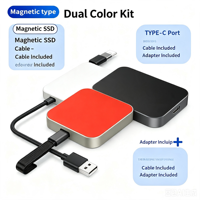 Hard Disk Eksternal SSD Magnetik Oranye/Hitam Kapasitas Penuh Grosir Pabrik 120gb 240g 1tb 2tb USB3.0 Tipe-C