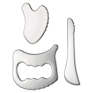 Tabla de Masaje Gua Sha de Acero Inoxidable 420, Kit de Herramientas para Alivio Muscular Facial para Uso Doméstico - Product Image 5