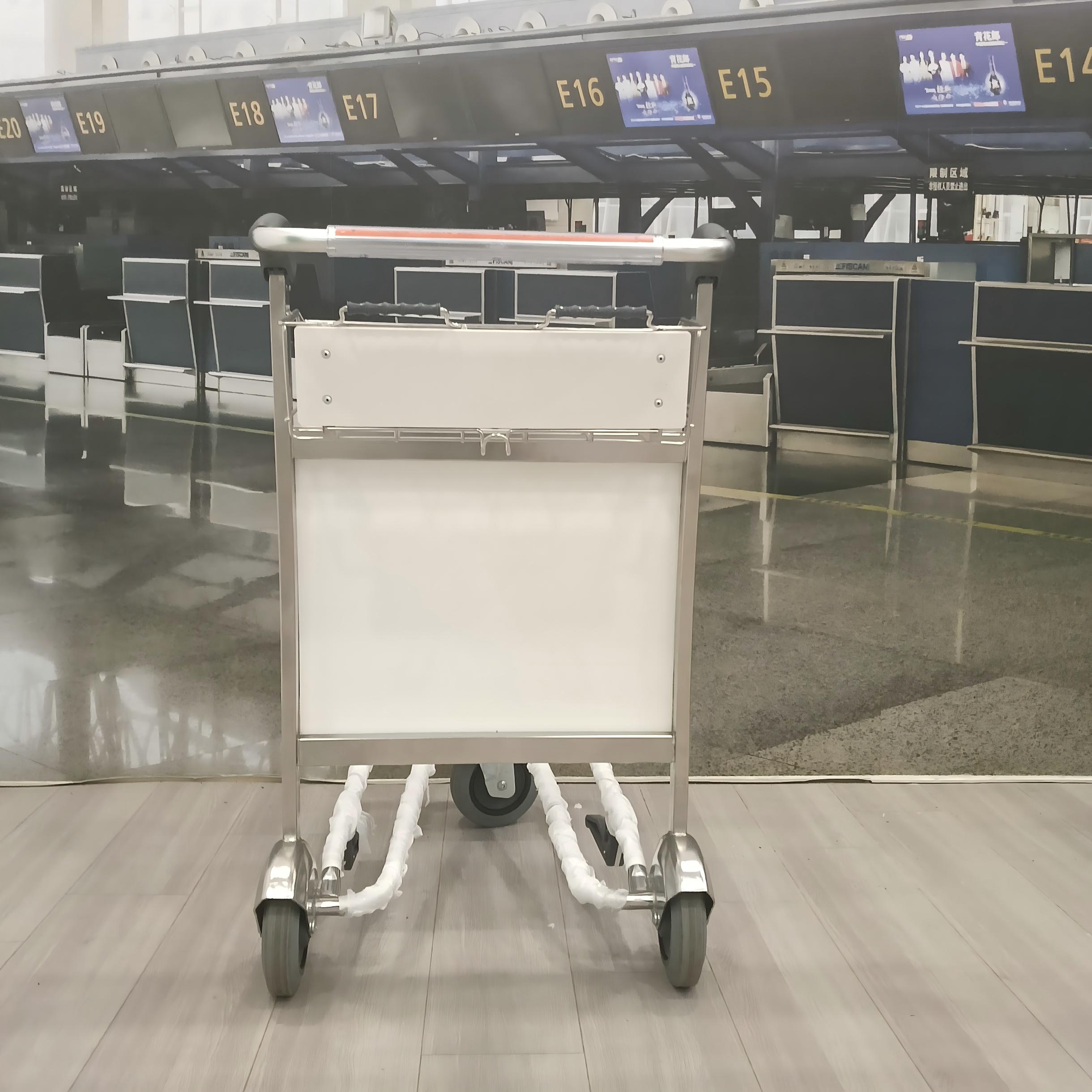 Quality Duty Free Store Airport Shopping Trolley Luggage Trolley Aluminum Airport Trolley