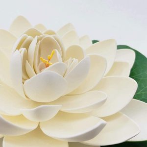 Artificiale Giglio <span class=keywords><strong>di</strong></span> Acqua <span class=keywords><strong>di</strong></span> Galleggiamento della Gomma Piuma Del <span class=keywords><strong>Fiore</strong></span> <span class=keywords><strong>di</strong></span> Loto per Stagno Patio Giardino Piscina Decor Large Size 5 Pack - Product Image 5