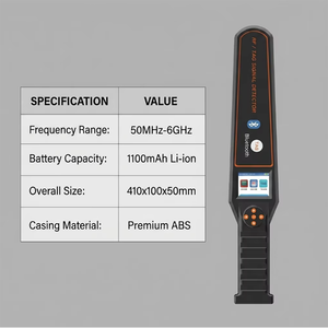 เครื่องสแกนตำแหน่ง GPS <span class=keywords><strong>ตรวจ</strong></span>จับสัญญาณไวด์แบนด์ เครื่องตรวจจับเฉพาะ TAG เครื่องตรวจจับสัญญาณโทรศัพท์มือถือ - Product Image 3