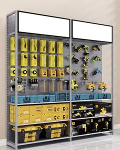 Étagères de présentation double face multifonctionnelles en acier allié durable, rayonnages de supermarché robustes, équipement de stockage de marchandises - Product Image 6
