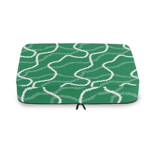 4-Piece Custom Design Hawaiian Green Crown <b>Lei</b> Foldable Suitcase Mesh Organizer Compression Travel Packing Cubes Set for Luggage - Product Image 5