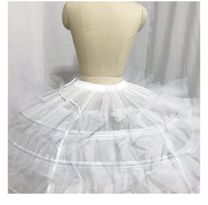 <span class=keywords><strong>Cerceau</strong></span> jupe jupon mariage femmes taille élastique en mousseline de soie danse jupon gonflé <span class=keywords><strong>Tutu</strong></span> 7 cerceaux 7 couches fil à volants jupon - Product Image 4