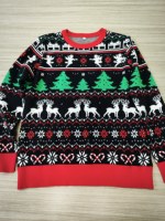 Pulls de Noël à la mode personnalisés Pull en coton tricoté Pull moche Pull de Noël tricoté avec lumière LED