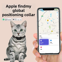 Collier de suivi GPS Bluetooth anti-perte pour animaux de compagnie, chats, chiens, étanche, silicone, autonomie de la batterie > 20 heures, stockage dans le cloud, iOS/Android