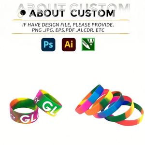 Bracelets en silicone personnalisés, bracelets en caoutchouc de couleurs assorties, kit de bracelets pour les jeux sportifs, les fêtes, les marqueurs de gobelets, pour femmes et hommes - Product Image 2