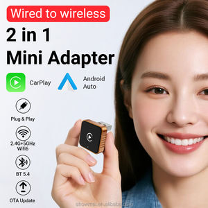 Adaptateur sans fil CarPlay pour voiture, dongle Plug & Play 2 en 1, USB sans fil CarPlay Android Auto, adaptateur USB Type C - Product Image 2