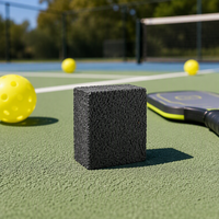 Effaceur de raquette de pickleball noir premium, nettoyeur de pagaie format poche, accessoire portable pour enlever les marques de balles, idéal pour l'entraînement au pickleball