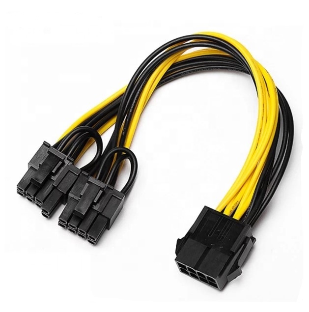 8 Pin to Dual 8 (6+2) Pin PCI Express Power Converter Cable for Graphics GPU Video Card PCIE PCI-E VGA Splitter Hub Power Cable