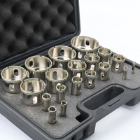 Jeu de 19 forets diamantés pour carrelage, marbre, verre, granit, céramique, scie cloche 6mm-60mm