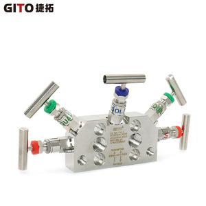 High-Pressure Five-<b>Valve</b> Manifold M654A-320P Stainless Steel Integrated Flange Coplanar 3051 Five-<b>Valve</b> Manifold - Product Image 1