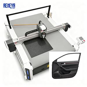 Máquina de corte industrial REMEYA para tapetes de coche, 220V, mesa de fijación, PLC, motor de 90KW, rodamientos. - Product Image 1