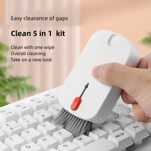 Kit de nettoyage d'ordinateur portable multifonctionnel 5 en 1 avec brosse en silicone et support en PP pour le nettoyage de l'écran et du clavier - Product Image 2