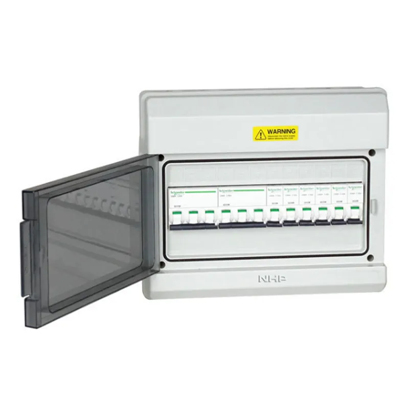 Caja de distribución eléctrica impermeable, caja de plástico de 24 vías, IP67, 3 fases, 380VAC, 381x273x110mm, fabricante