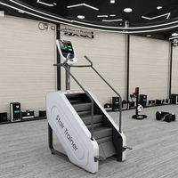 Suministro directo de fábrica, máquina de escalera interior comercial plegable eléctrica de acero, equipo de modelado aeróbico paso a paso para gimnasio, escalada