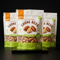 Sachets d'emballage personnalisés imprimés en plastique refermables pour pistaches, amandes, noix de pin, noix de cajou, noix, fruits secs et snacks