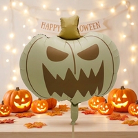 Ballons en aluminium BLN Citrouille d'Halloween, fantôme jouant à la bataille des bonbons, Maison hantée, Décoration de fête sur le thème des fantômes, Fête d'anniversaire