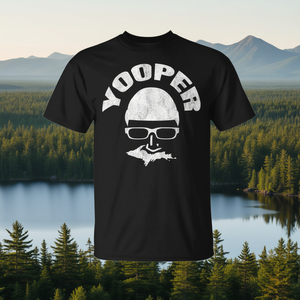 Yooper T-Shirt Michigan Upper Peninsula UP Design Noir Unisexe Taille adulte - Product Image 3