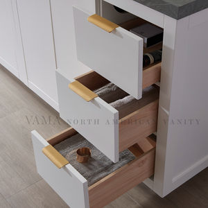 Vama – meuble de salle de bain en bois massif de 84 pouces avec deux éviers - Product Image 6