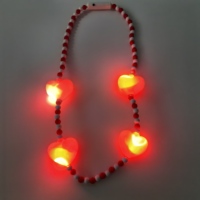Perles LED clignotantes en gros - Rouge Amour Mardi Gras Saint-Valentin Fournitures de fête ABS Taille personnalisée
