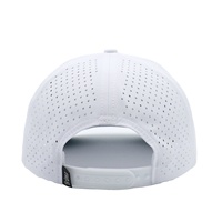 Gorra de Golf Deportiva Impermeable de 5 Paneles con Parches de Goma Personalizados, Diseño de Cuerda Estampada, Visera Curva para Hombre y Mujer, Cuatro Estaciones