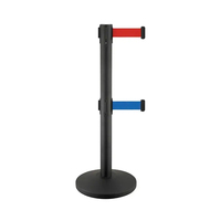 Poteau de signalisation rétractable en acier inoxydable 201, type borne de contrôle de foule, pour application routière