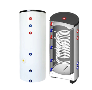 ถังบัฟเฟอร์จัมโบ้ถังน้ำสแตนเลส316ร้อน500L 100L เดียวหรือขดลวดคู่สำหรับระบบปั๊มความร้อนและระบบพลังงานแสงอาทิตย์ - Product Image 2