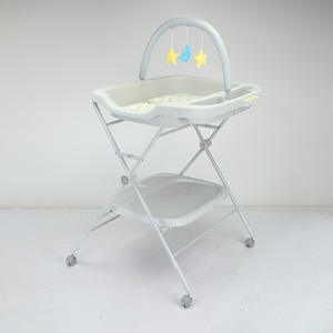 <span class=keywords><strong>Fasciatoio</strong></span> con Giocattoli e Ruote, Funzione di Stoccaggio Pieghevole <span class=keywords><strong>per</strong></span> Neonati e Cameretta - Product Image 6