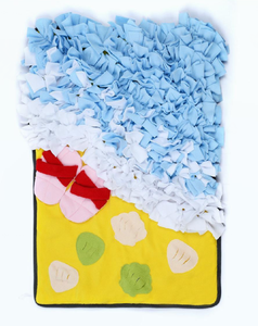 Tapis olfactif pour grands chiens, motif fleurs épanouies, tapis d'alimentation pour animaux de compagnie, jouet interactif de recherche de nourriture - Product Image 2