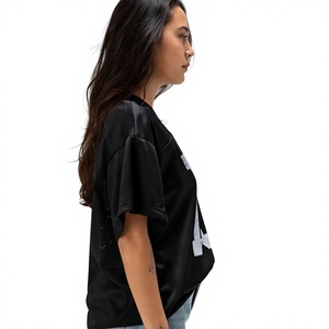 Achetez maintenant : T-shirt de sport ample pour femme, style universitaire, en mélange de coton, couleurs personnalisables, tailles XS-5XL, vente en gros - Product Image 5