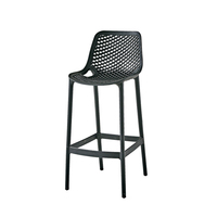 Chaise de salle à manger industrielle en plastique durable Harry Bertoia, tabouret de bar de cuisine en plastique, chaise haute de bar