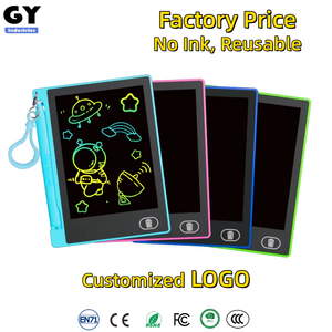 لوح رسم وكتابة تعليمي للأطفال بشاشة LCD مقاس 4.4 بوصة يعمل بالبطارية، مصنوع من مادة ABS، لوح رسومات صغير للأطفال - Product Image 1