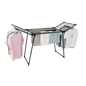 Space-Saving Free-Standing Airer Indoor Use Metal <b>Laundry</b> Drying Rack Foldable <b>Laundry</b> Drying Rack for Air Drying Clothing - Product Image 1