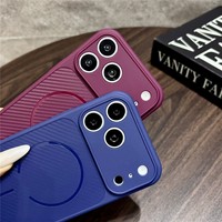 Étui de protection antichoc en PC texturé fibre de carbone mat pour iPhone 18 Pro Max 17 16 15 14 13