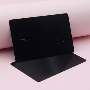 <span class=keywords><strong>Tarjeta</strong></span> <span class=keywords><strong>de</strong></span> Crédito Americana <span class=keywords><strong>de</strong></span> Metal en Blanco <span class=keywords><strong>de</strong></span> Acero Inoxidable con Diseño Único y Logotipo Personalizado, con Ranura para Chip Dual y Banda Magnética - Product Image 4