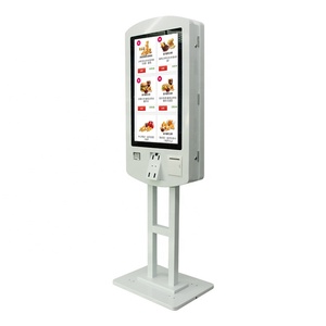 Tầng Thường Vụ Hai Mặt 32 Inch Tự Dịch Vụ Thanh Toán Kiosk Vé Dispenser Máy POS Với Máy Quét Máy In - Product Image 2