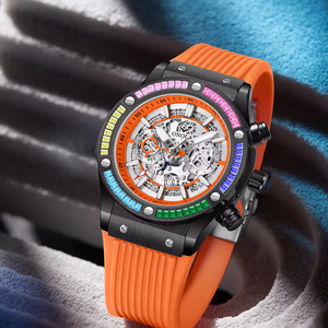ONOLA Luxury Watches 2026 Custom Logo <b>Red</b> Blue Luxury Watch for Men Waterproof Men Watch Automatic - Product Image 4