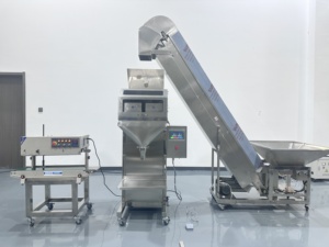 Balance linéaire personnalisable à double tête, semi-automatique, pesant le <span class=keywords><strong>sucre</strong></span>, le thé, le riz, les noix et les glaçons, produit de remplissage alimentaire à petites particules - Product Image 2