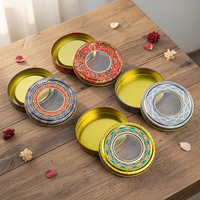 Mini boîte alimentaire vide en fer blanc de qualité alimentaire pour thé, safran, sucre et farine, avec impression offset