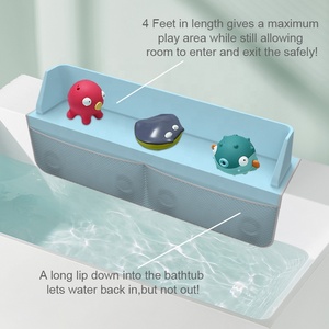 Protector <span class=keywords><strong>de</strong></span> silicona para <span class=keywords><strong>ducha</strong></span> <span class=keywords><strong>de</strong></span> baño, bandeja <span class=keywords><strong>de</strong></span> juguetes para niños, estante <span class=keywords><strong>de</strong></span> almacenamiento, protector contra salpicaduras para <span class=keywords><strong>bañera</strong></span> para niños - Product Image 3