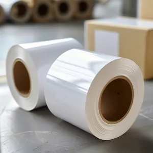 Individuelle Größe weißes PP-Tinte-Papierrollen wasserdichter Klebeaufkleber mit glänzendem Etikett Tintenstrahl-Etikett für verschiedene Verwendungszwecke